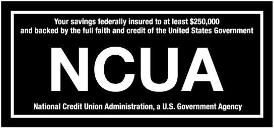Logotipo de la cobertura de seguro de la NCUA