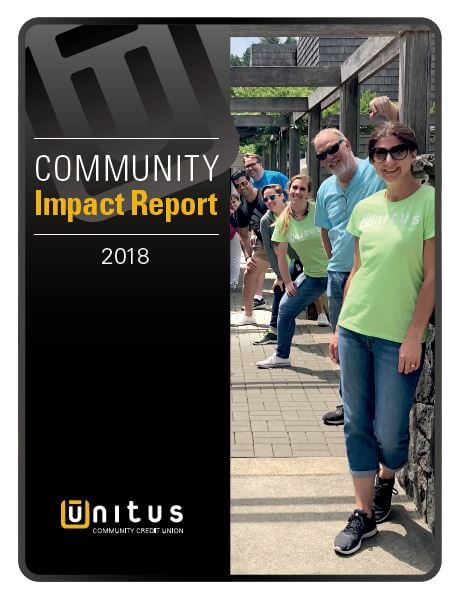 Portada del informe de impacto comunitario de Unitus 2018